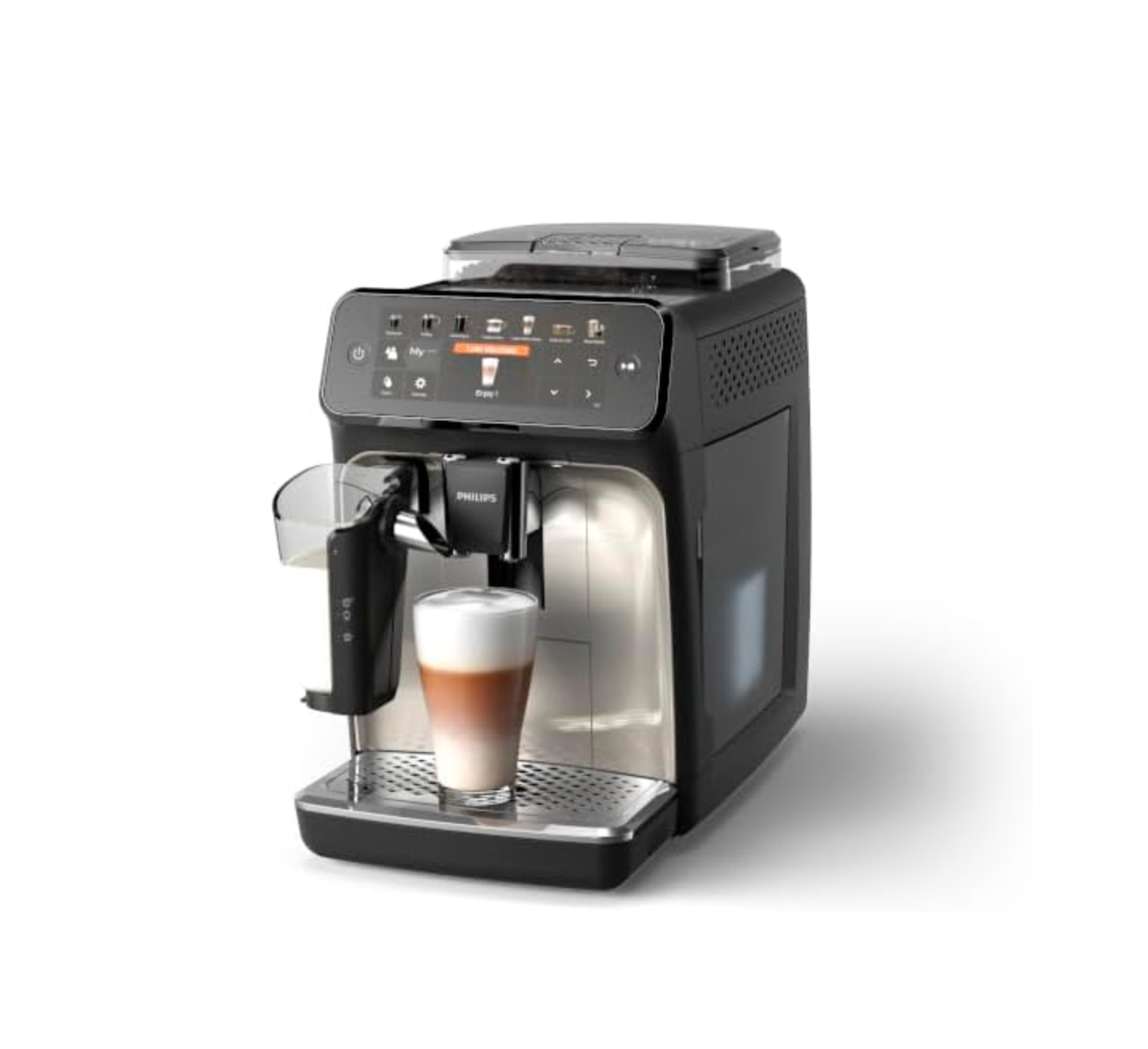 Philips LatteGo 5400 Kaffeevollautomat – Touch Display, 4 Profile, Perfekter Milchschaum (EP5447/90)