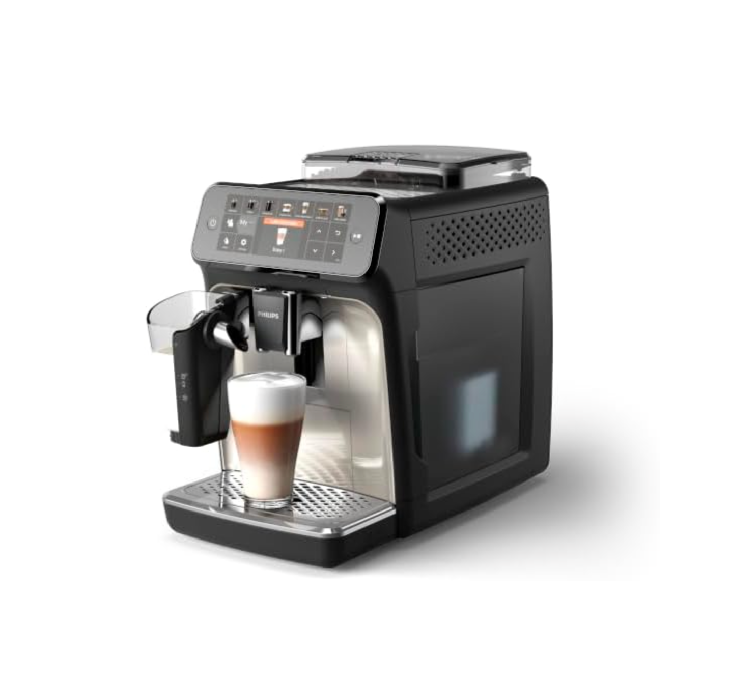 Philips LatteGo 5400 Kaffeevollautomat – Touch Display, 4 Profile, Perfekter Milchschaum (EP5447/90)